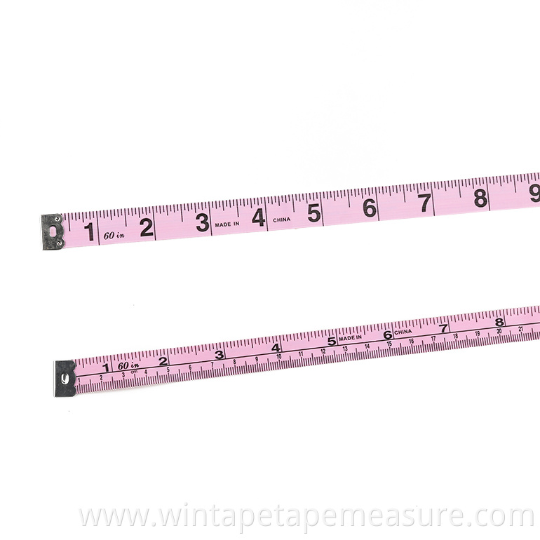 Bra size measurement promotional metric tape in pink 99 cents store